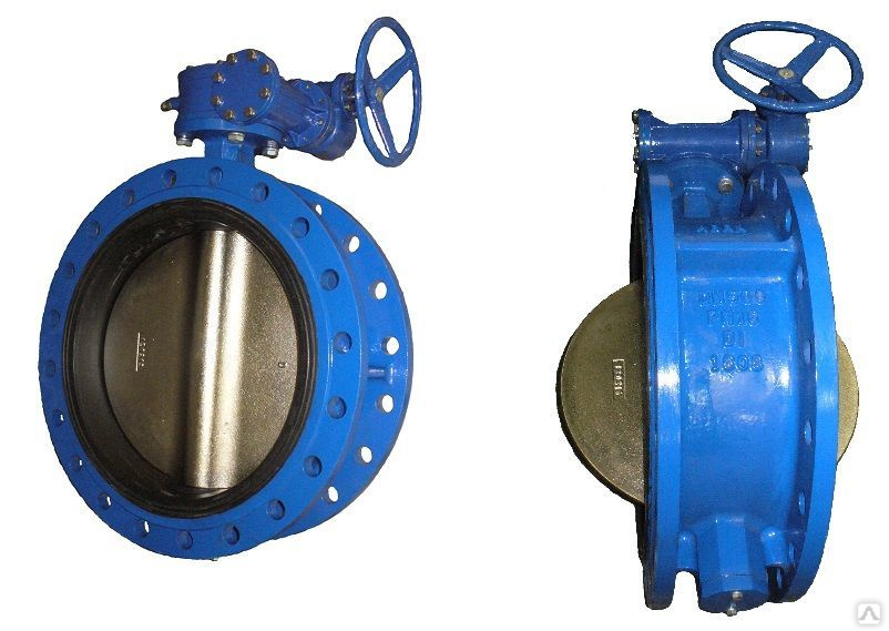 Затвор фланцевый дисковый поворотный BUV-FL PN10 и PN16 DN50-1000 GGG40