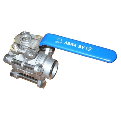 Шаровые краны муфтовые полнопроходные нержавеющие ABRA-BV11 DN15-100 PN40