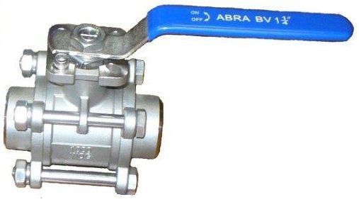 Шаровые краны полнопроходные нержавеющие ABRA-BV61 DN15-100 PN40