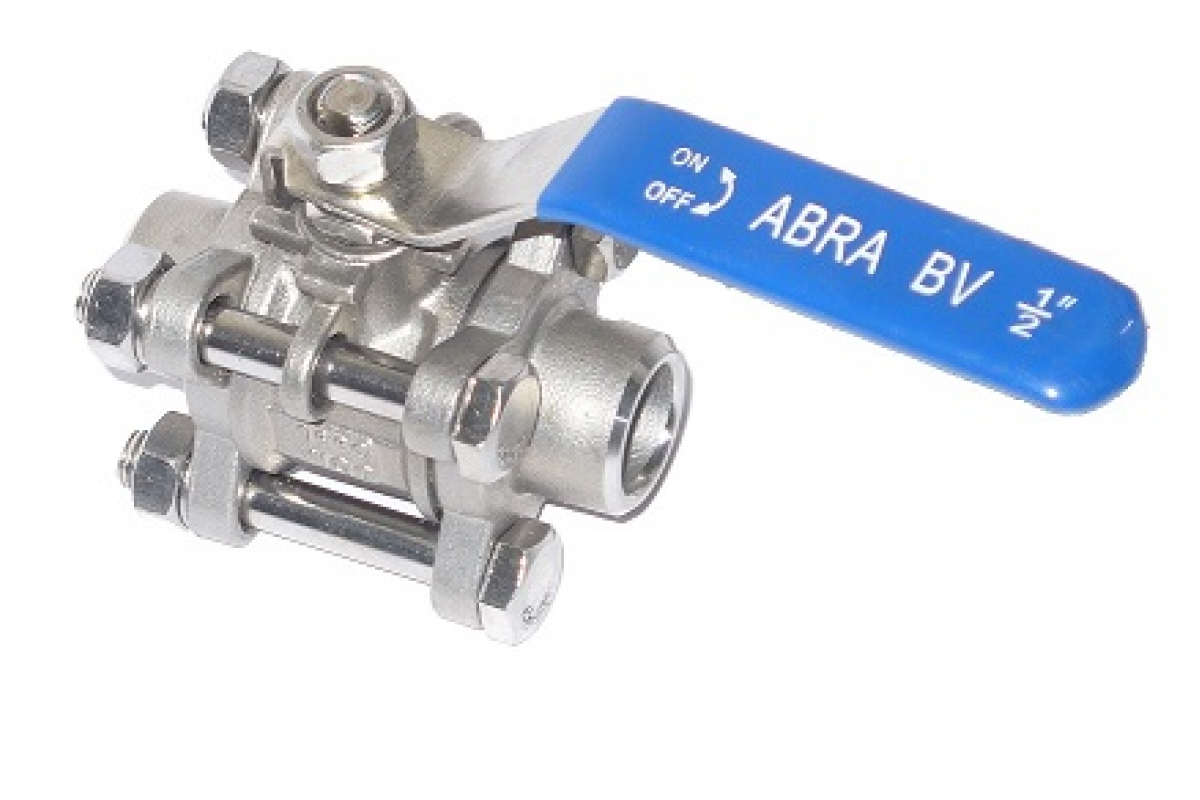 Шаровые краны полнопроходные нержавеющие ABRA-BV61A DN8-100 PN40